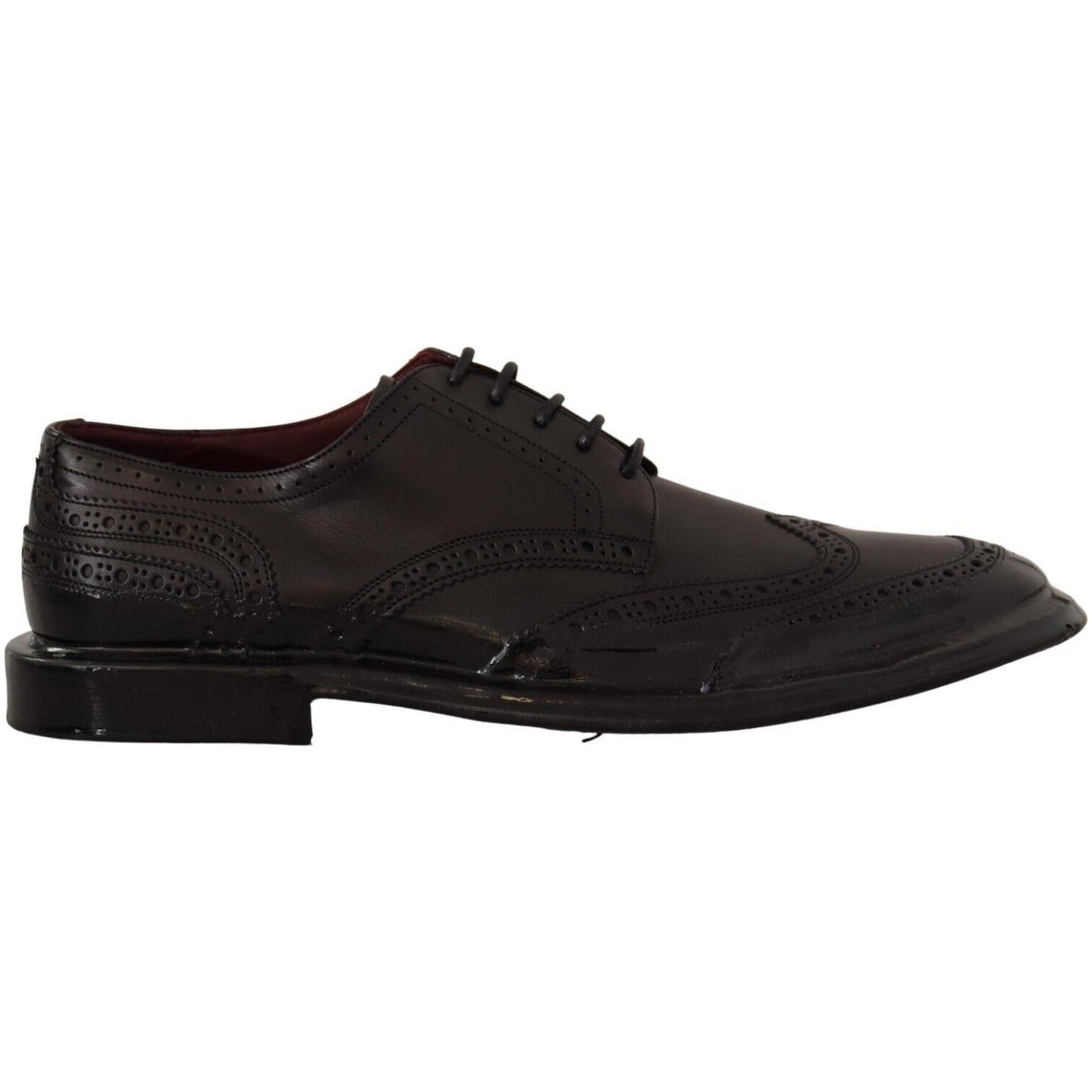 Elegant Calfskin Derby Oxford Wingtips