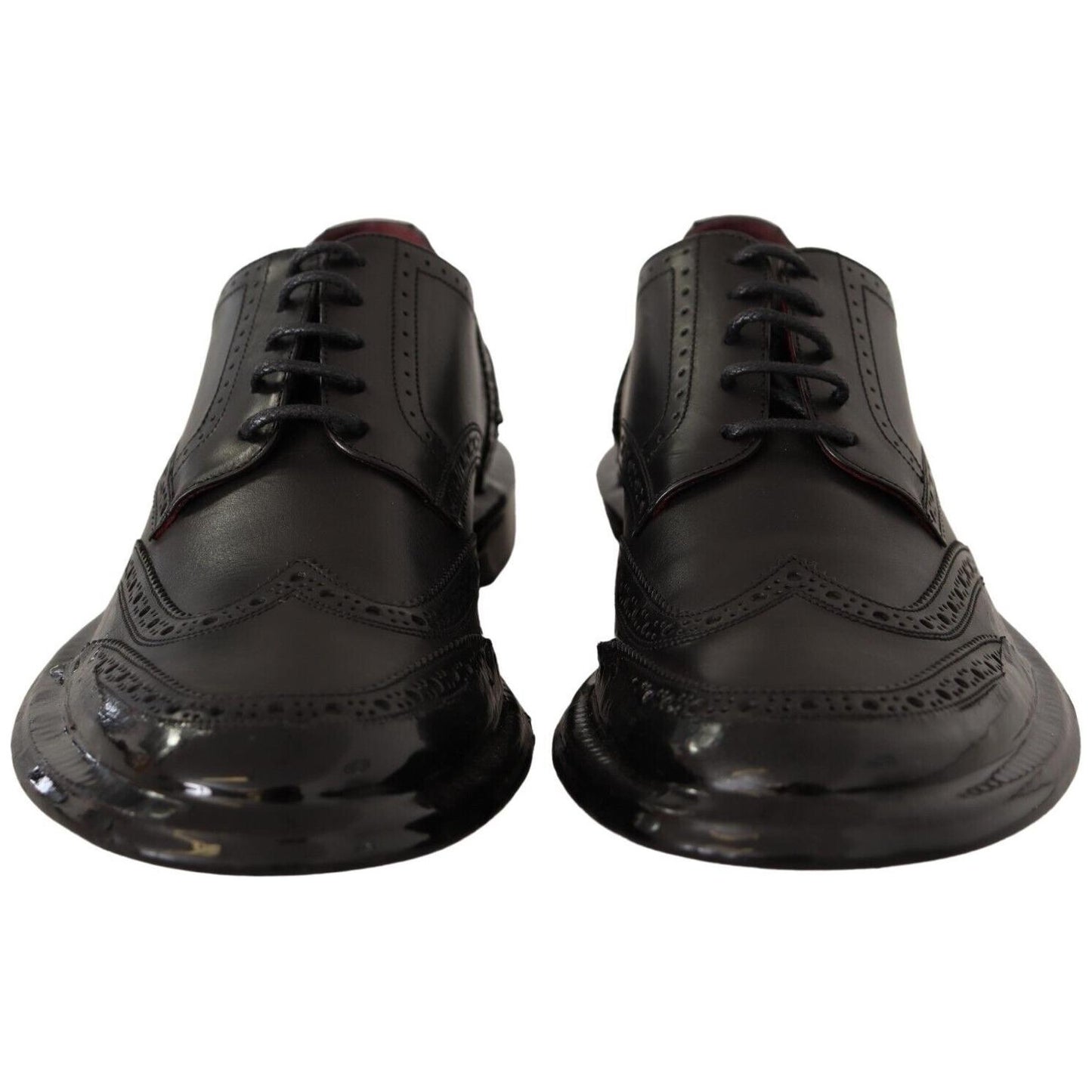 Elegant Calfskin Derby Oxford Wingtips