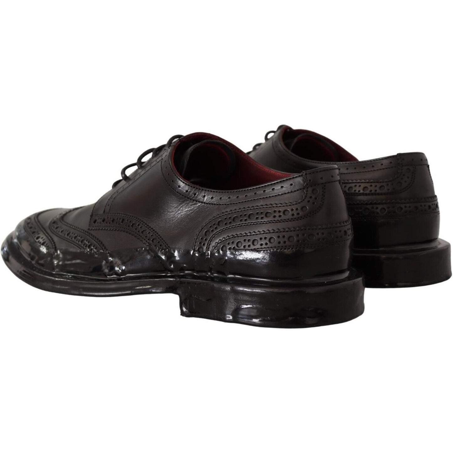 Elegant Calfskin Derby Oxford Wingtips