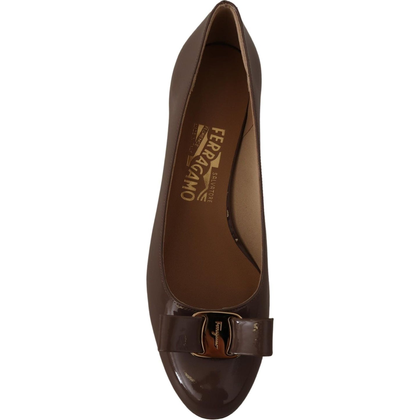 Elegant Caraway Brown Pumps with Vara Bow