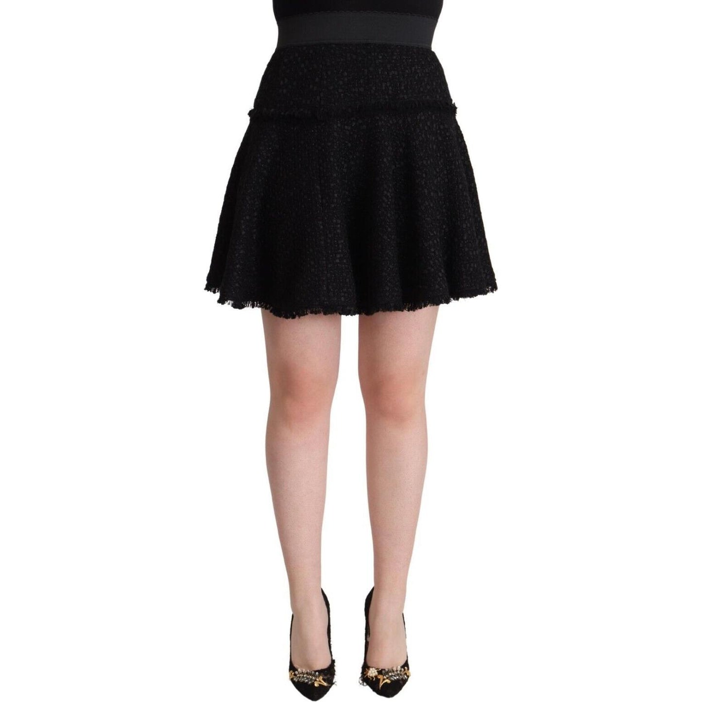 Elegant Knitted A-Line Mini Skirt