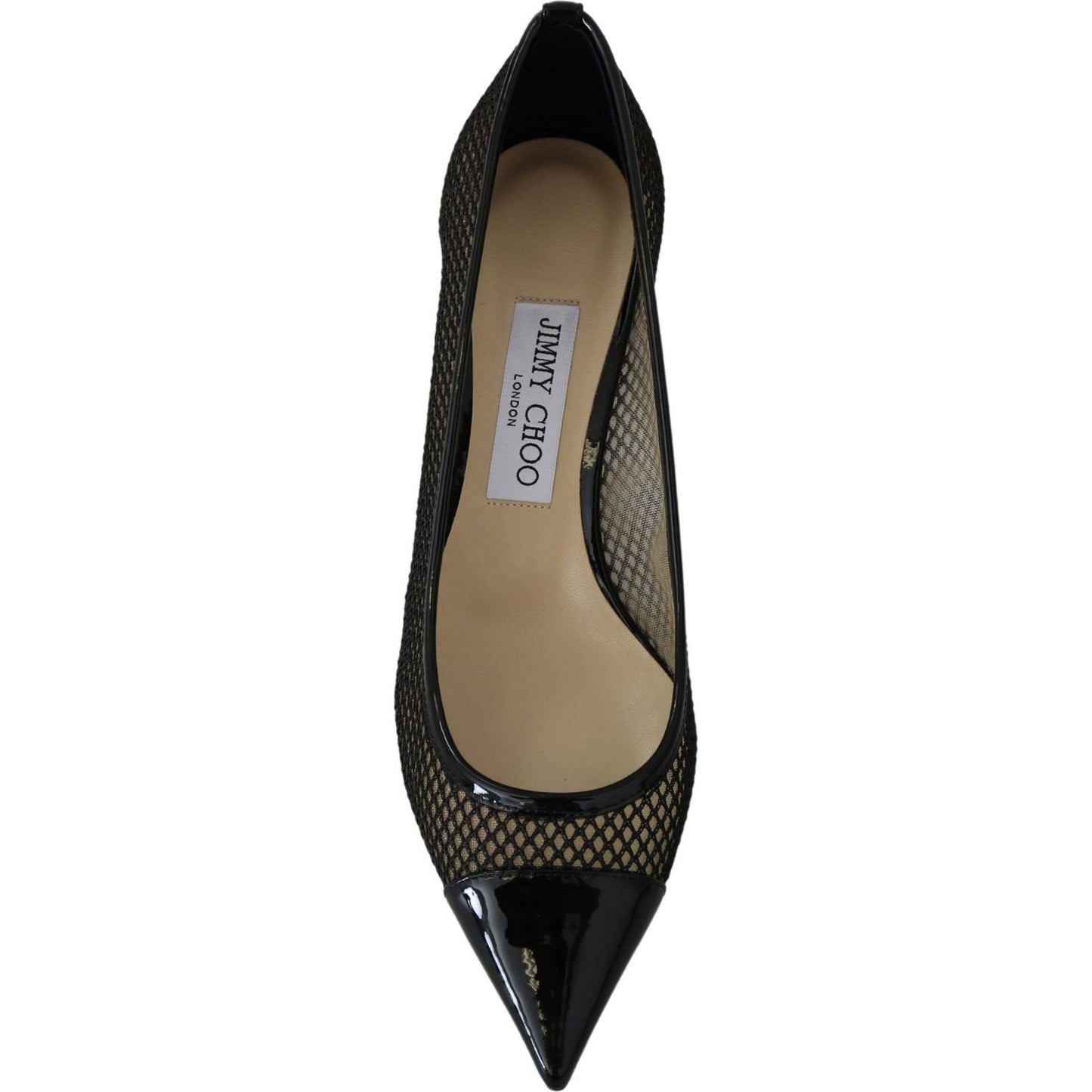 Chic Patent Mesh Pointed Pumps