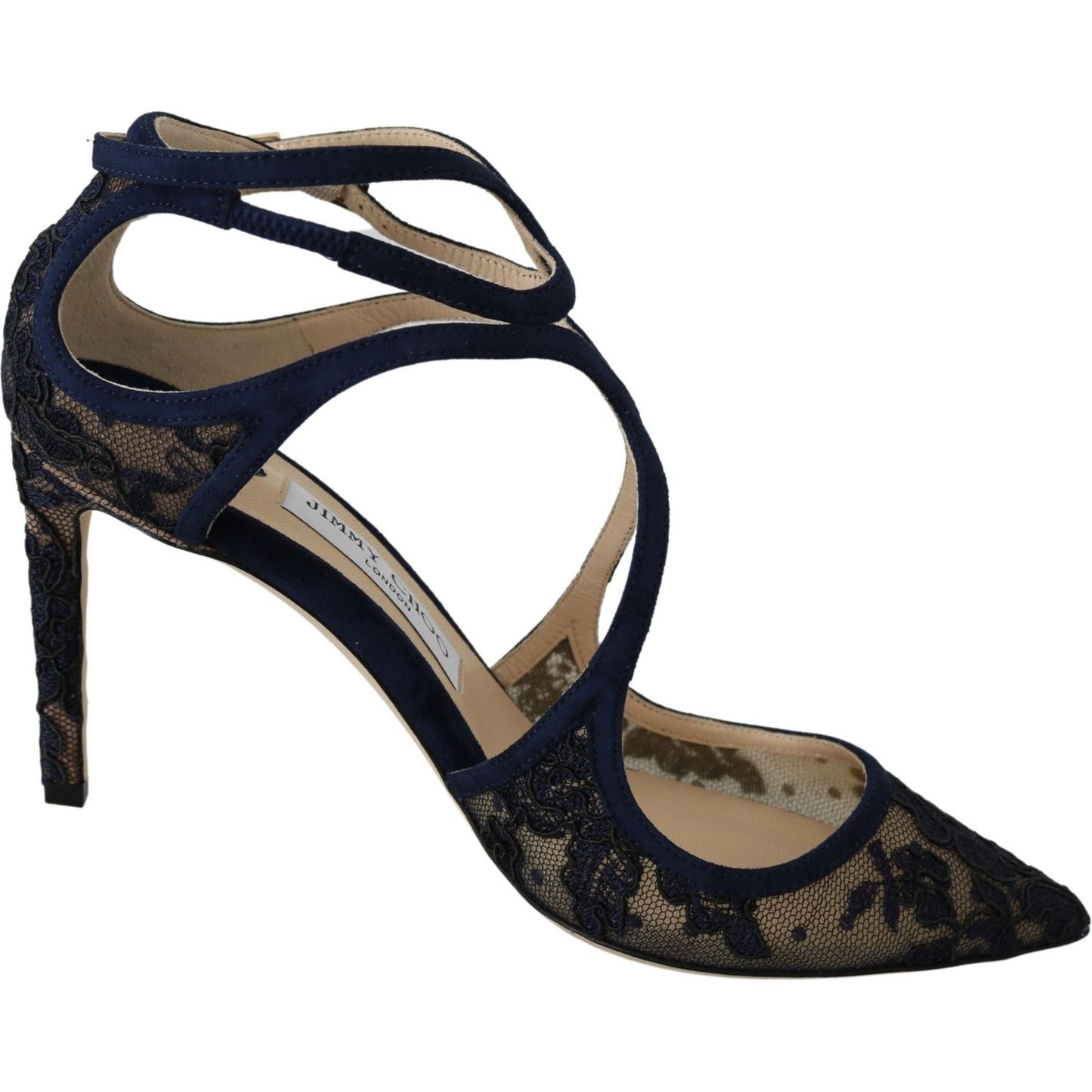 Navy Lancer Leather Pumps Elegance Unleashed