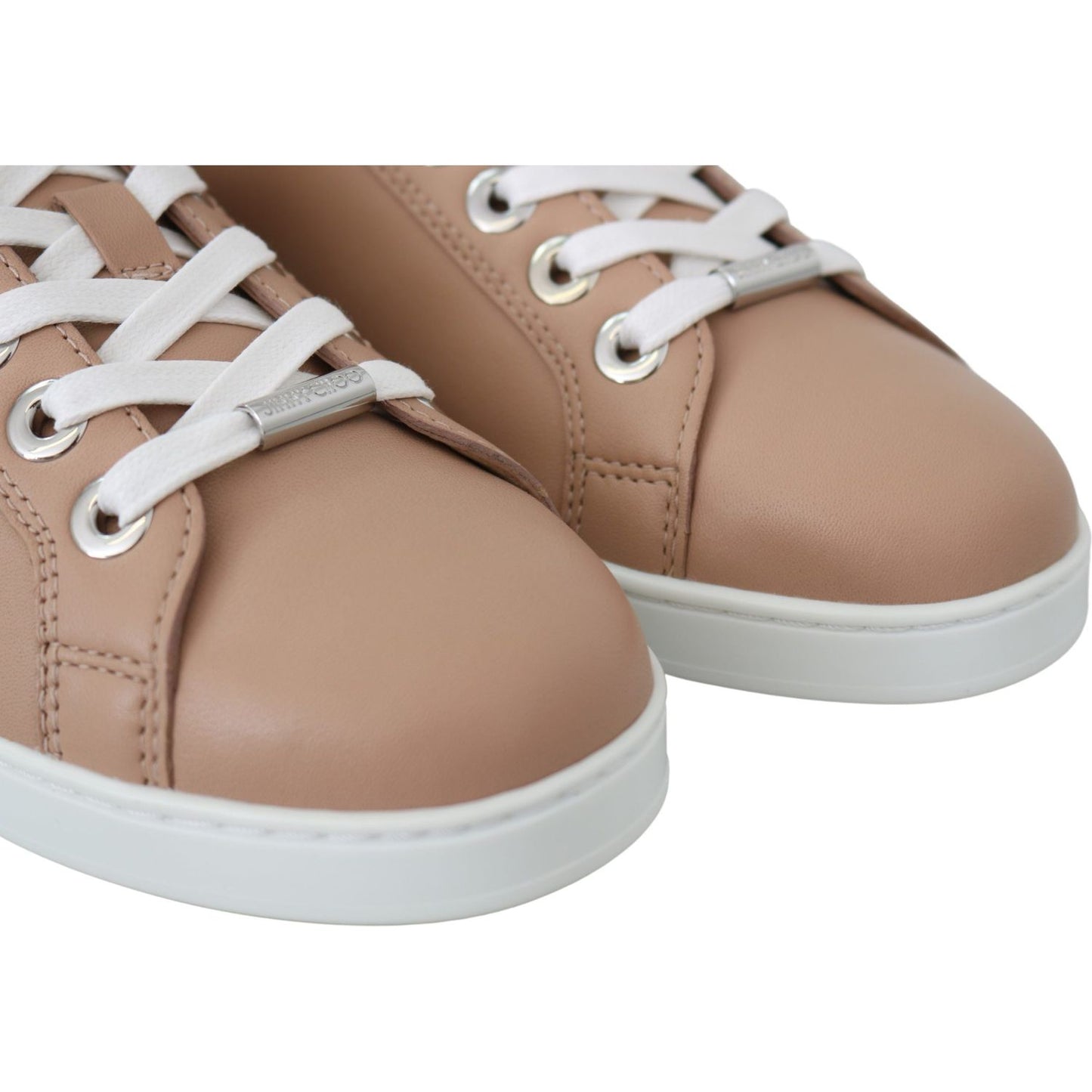 Powder Pink Nappa Leather Sneakers