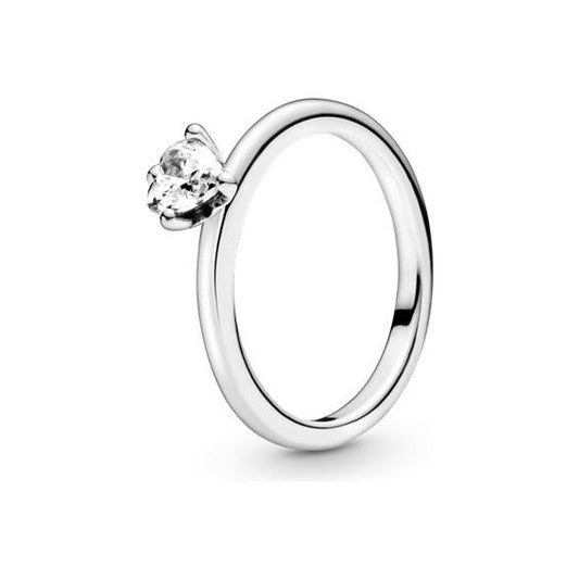 PANDORA JEWELS Mod. CLEAR HEART SOLITAIRE - RING - Size 48 ***SPECIAL PRICE***-0