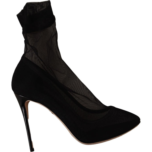 Elegant Stretch Sock Boot Pumps