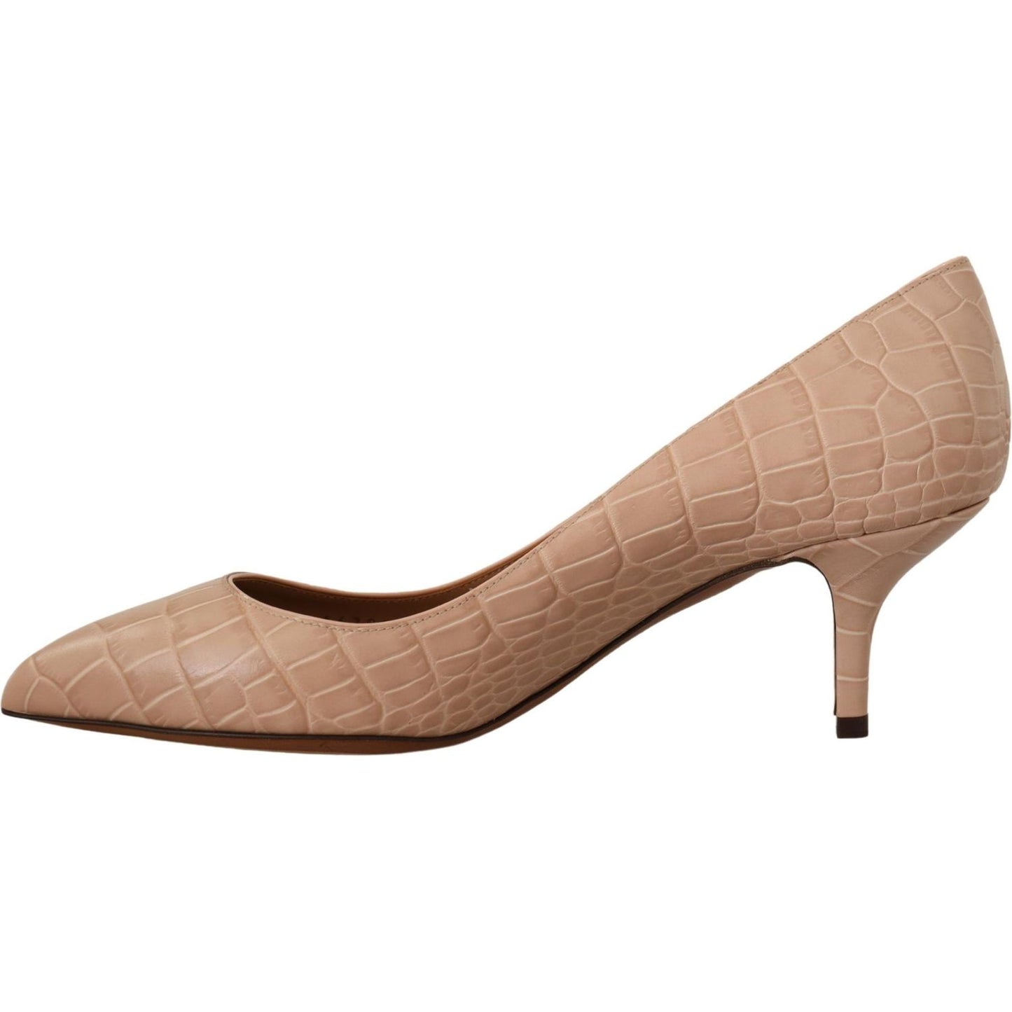 Elegant Beige Leather Pumps