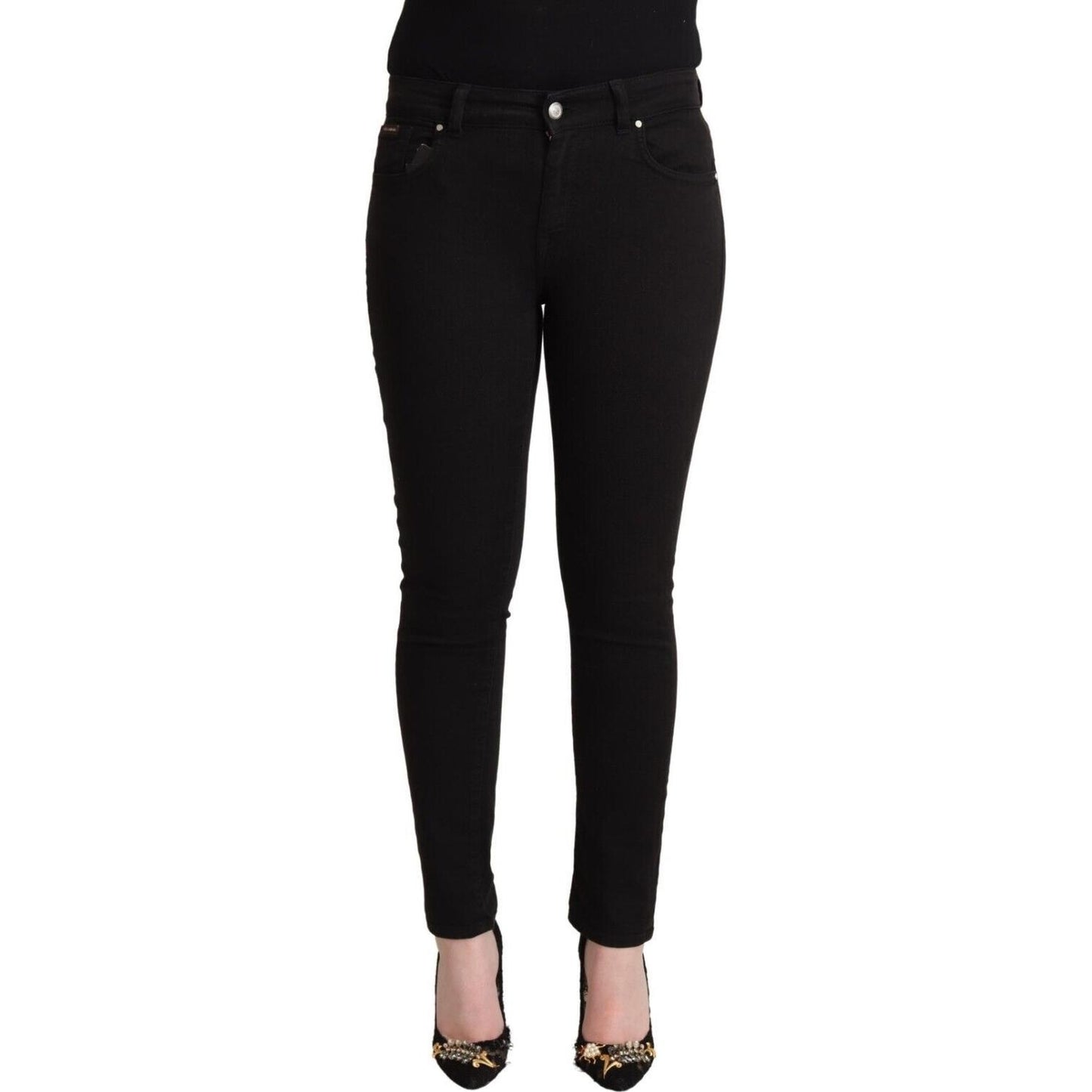 Chic Slim Fit Black Denim Jeans