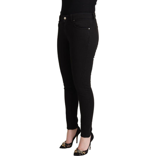 Chic Slim Fit Black Denim Jeans