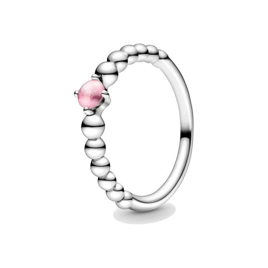 PANDORA JEWELS Mod. PINK STONE - RING - Size 58 ***SPECIAL PRICE***-0