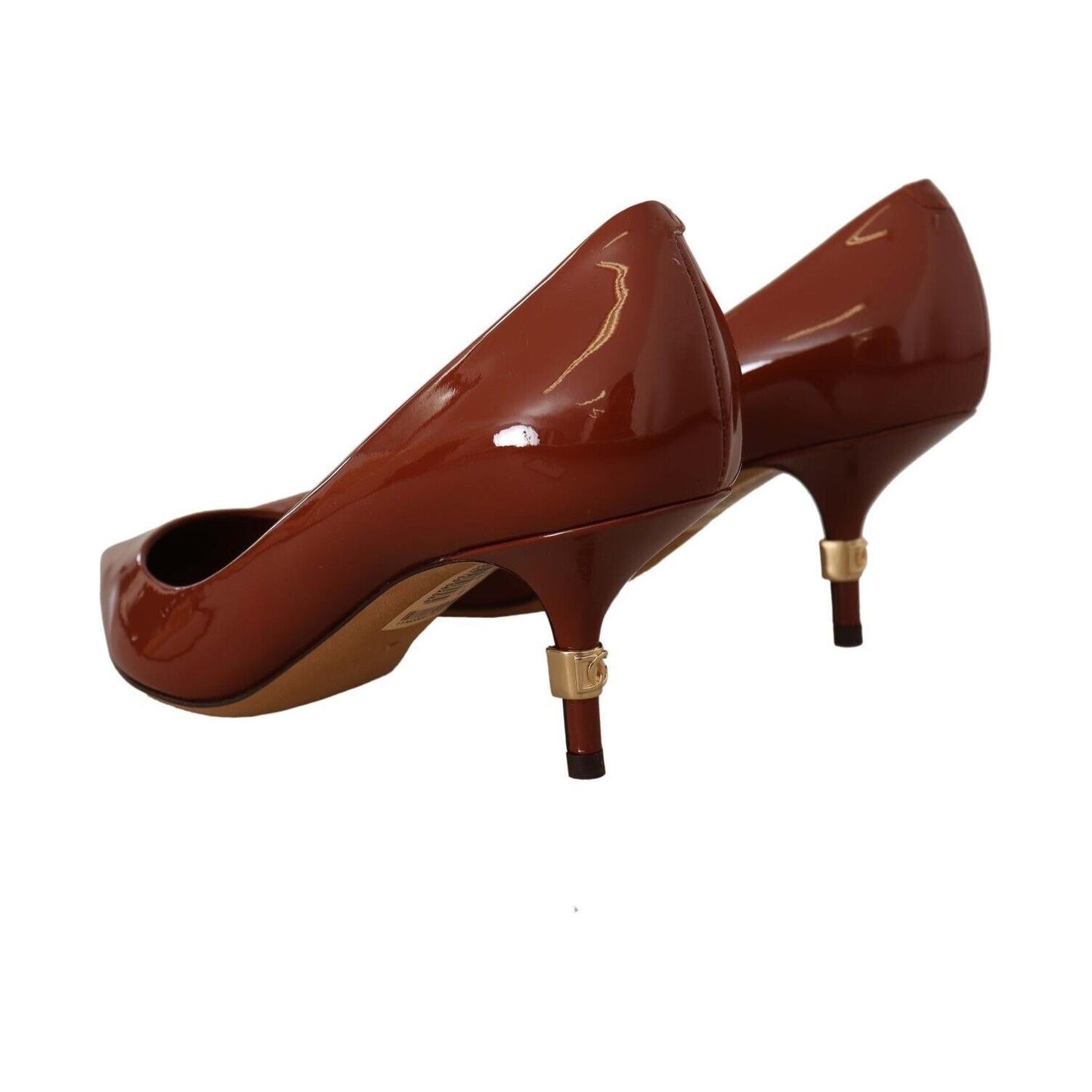 Elegant Patent Leather Heels Pumps