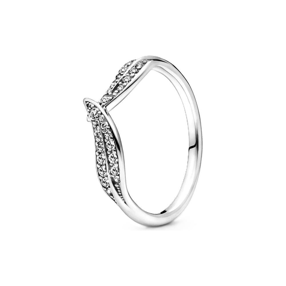 خاتم PANDORA JEWELS Mod. LEAF PAVE - مقاس 52