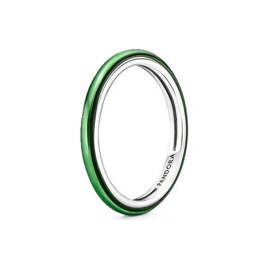 PANDORA JEWELS Mod. ME COLLECTION SHOCKING GREEN - RING - Size 56 DESIGNER FASHION JEWELLERY PANDORA