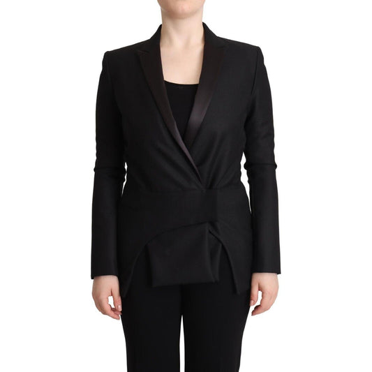 Costume National Black Long Sleeves Double Breasted Jacket Costume National
