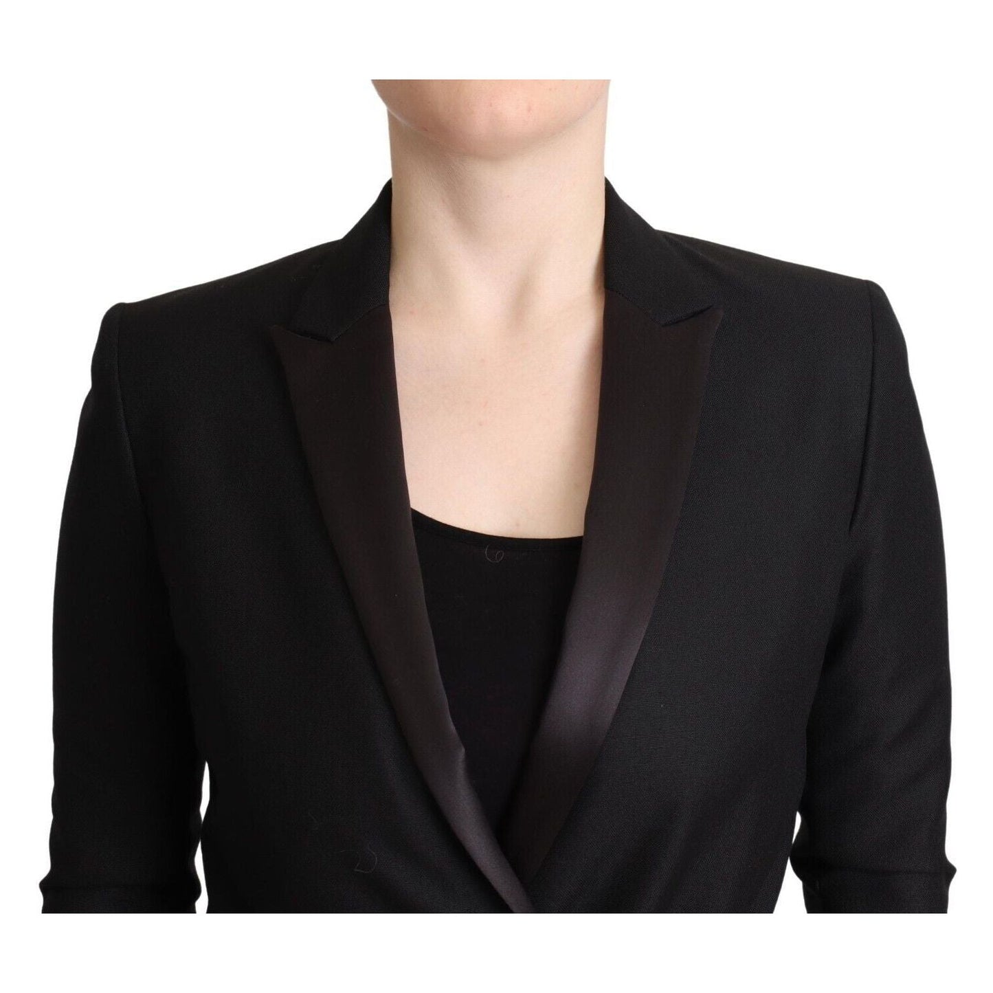 Elegant Black Double-Breasted Blazer