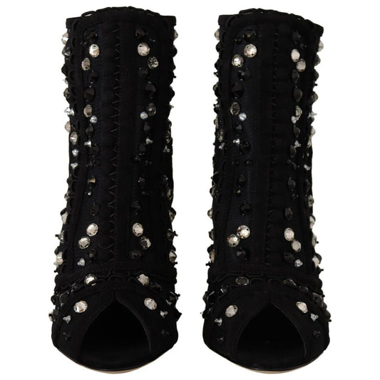 Embellished Crystal Short Boots