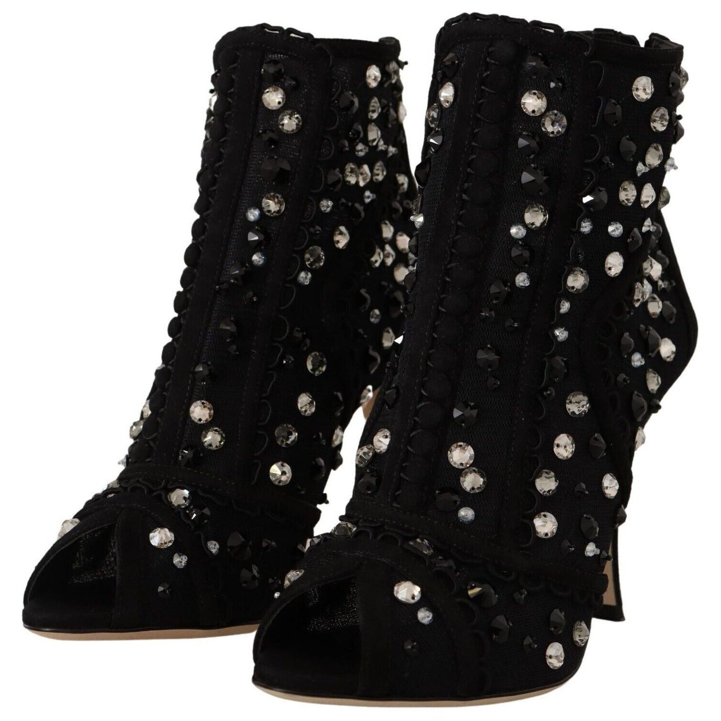 Embellished Crystal Short Boots