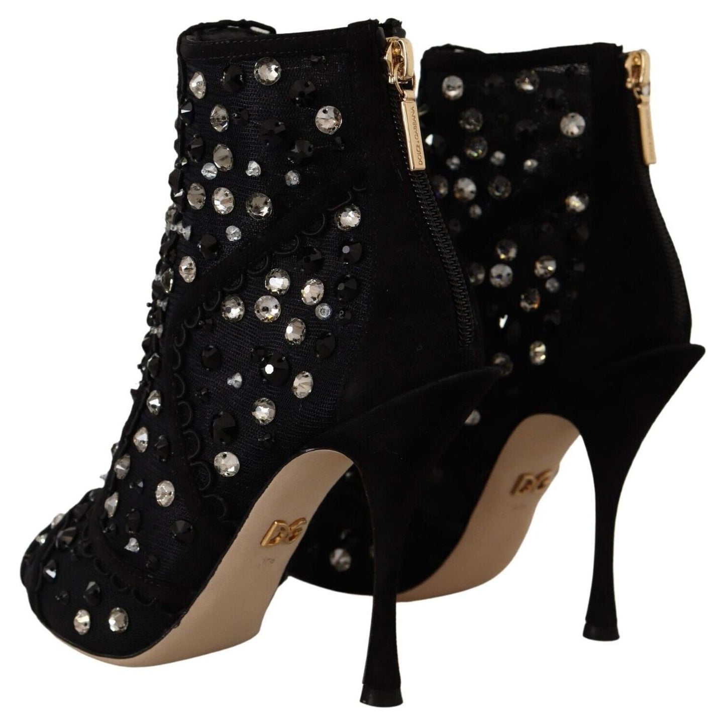 Embellished Crystal Short Boots