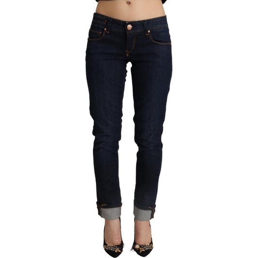 Slim Fit Dark Blue Denim Elegance Acht