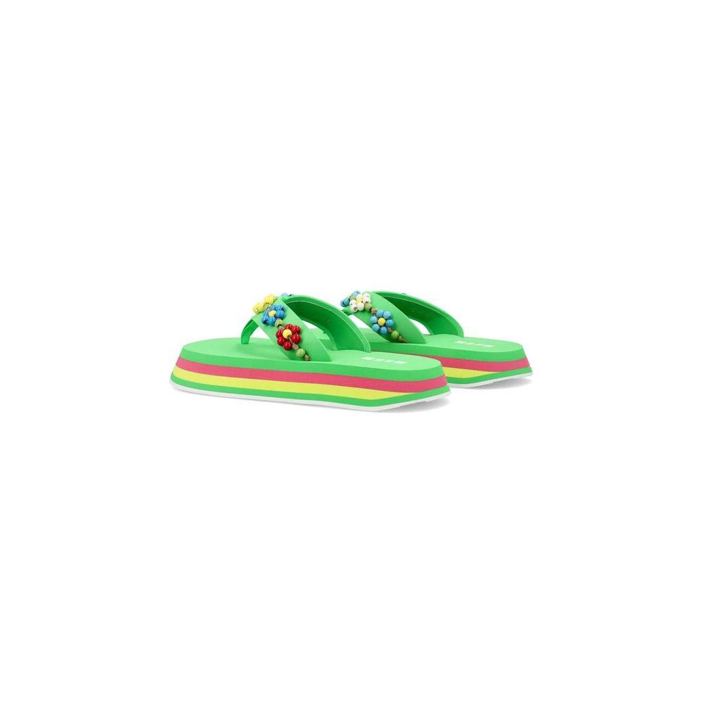 MSGM Green  Woman Flip-flops green-woman