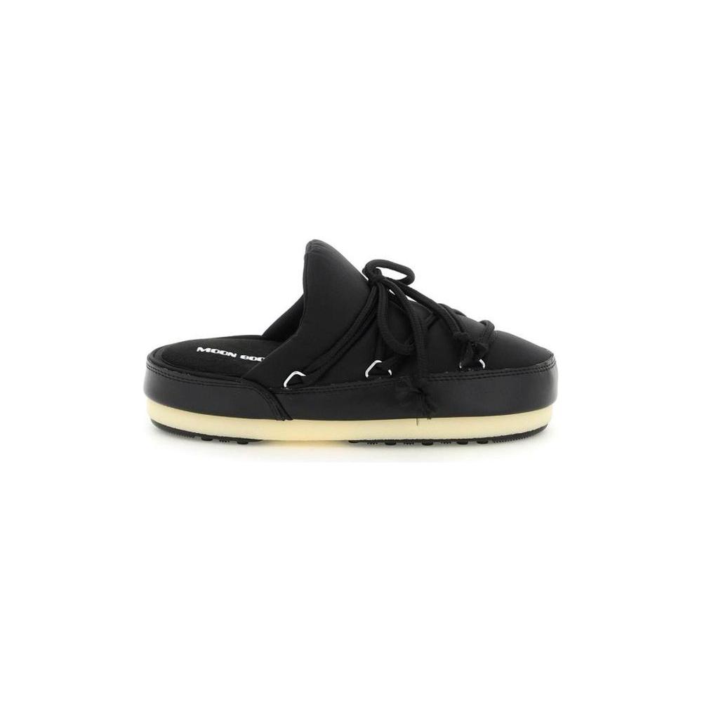 Moon Boot Black  Flat Shoe black-flat-shoe