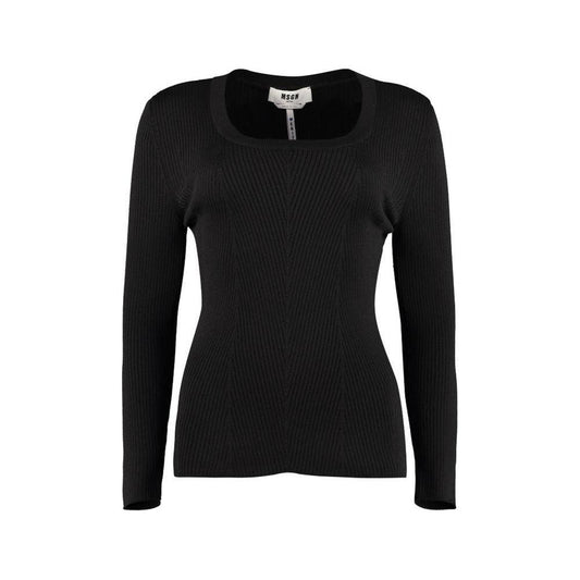 MSGM Black  Sweater black-sweater-4