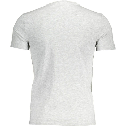 Essential Gray Crew Neck Logo Tee