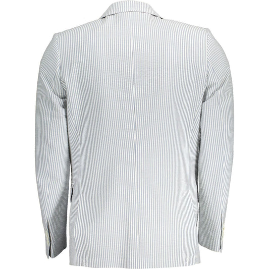 Elegant White Long Sleeve Classic Jacket Gant