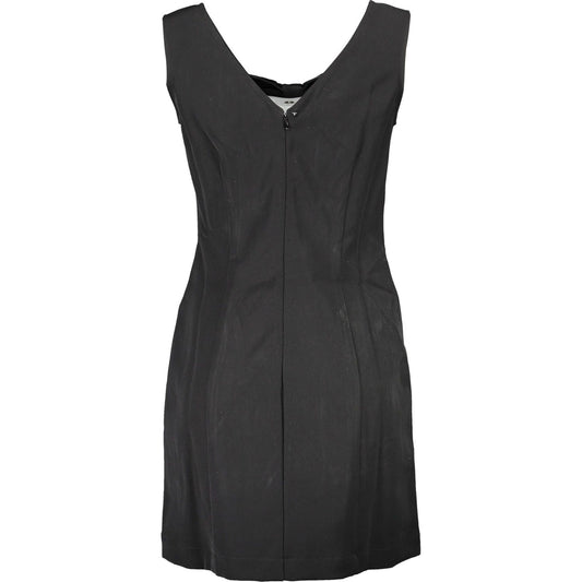 Elegant Sleeveless Contrast Detail Dress