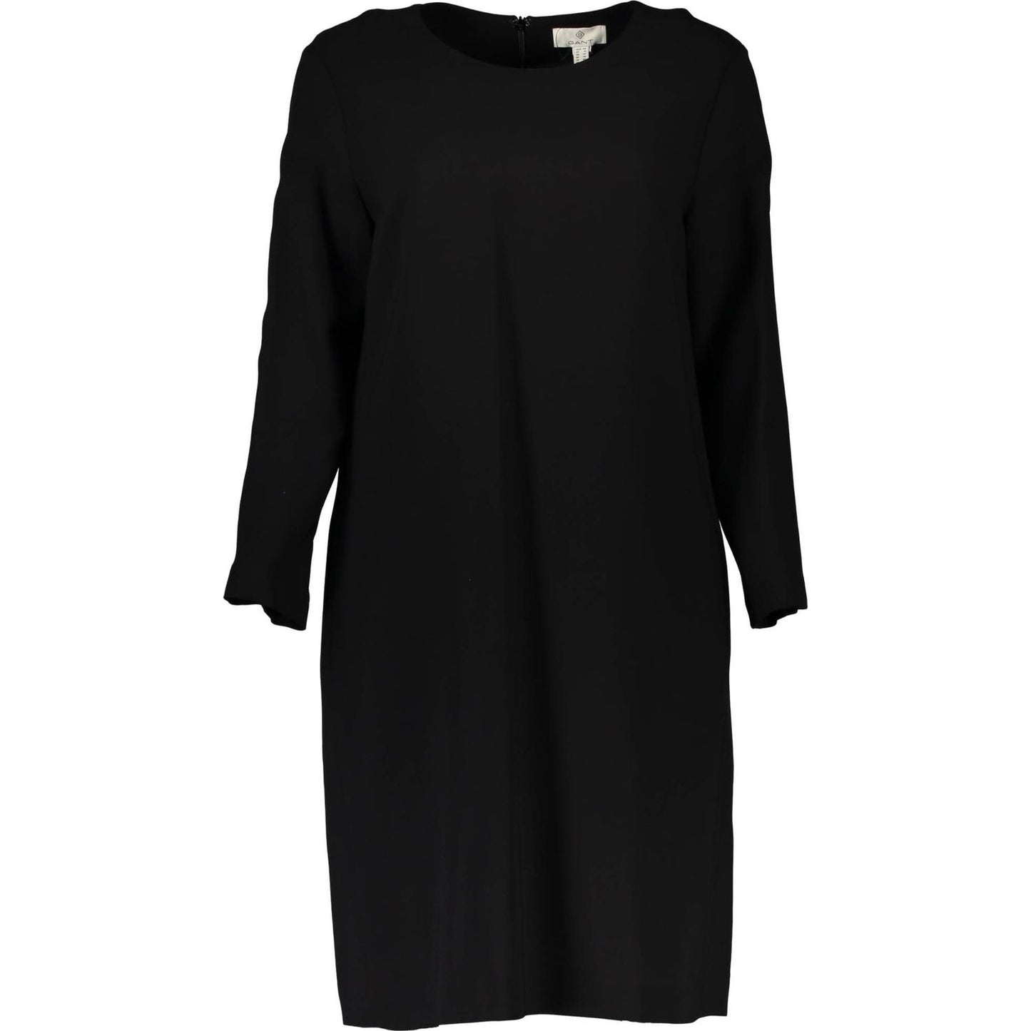 Gant Chic Black Short Dress with Long Sleeves Gant