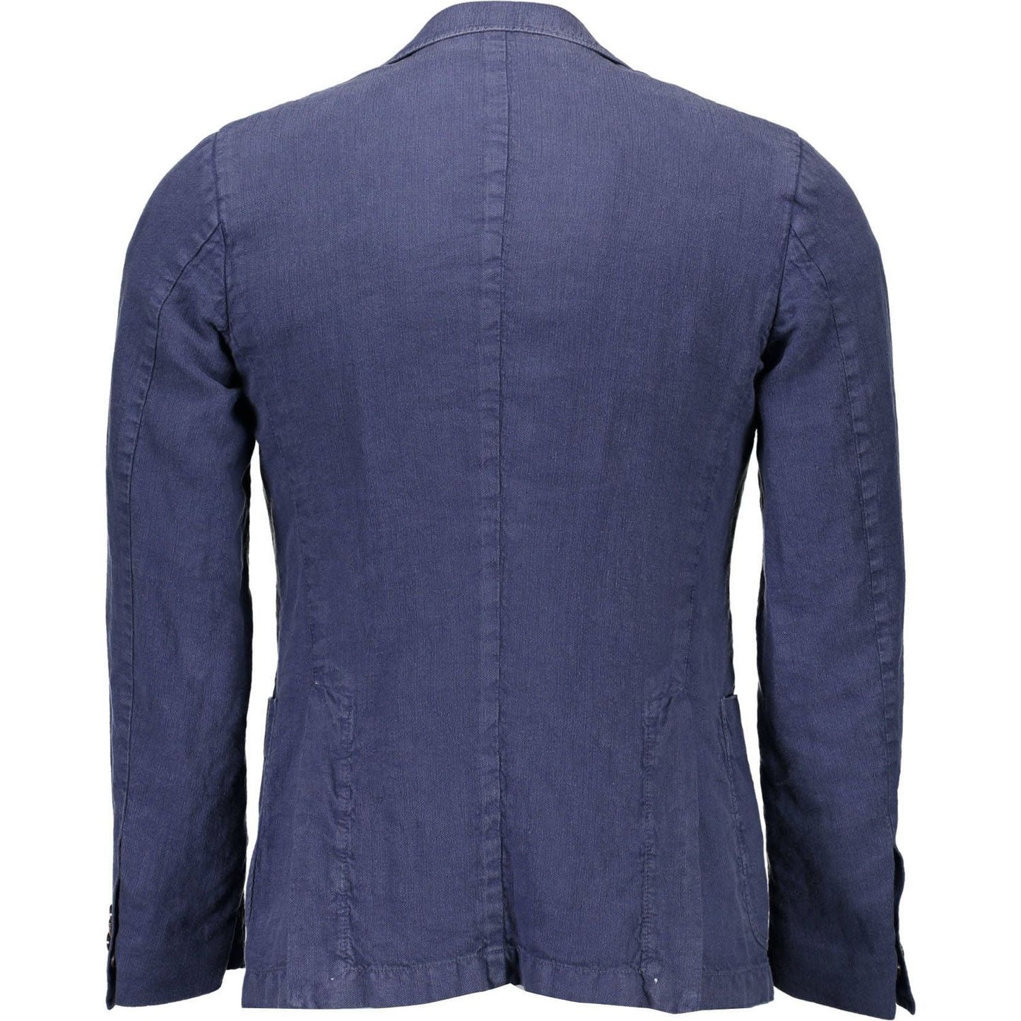 Elegant Linen Classic Jacket - Serene Blue