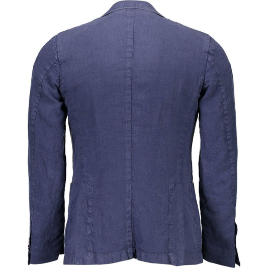 Elegant Linen Classic Jacket - Serene Blue Gant