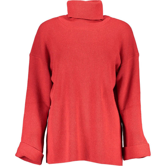 Elegant High Collar Wool Blend Sweater