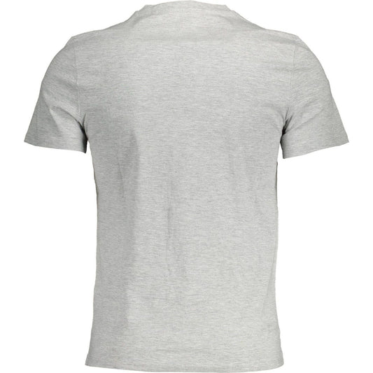 Guess Jeans Chic Gray Slim Fit Logo Tee for Men Guess Jeans