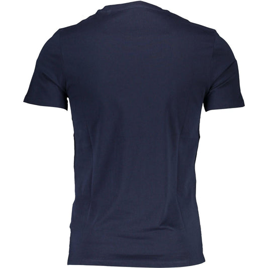 Sleek Slim-Fit Logo Tee in Blue