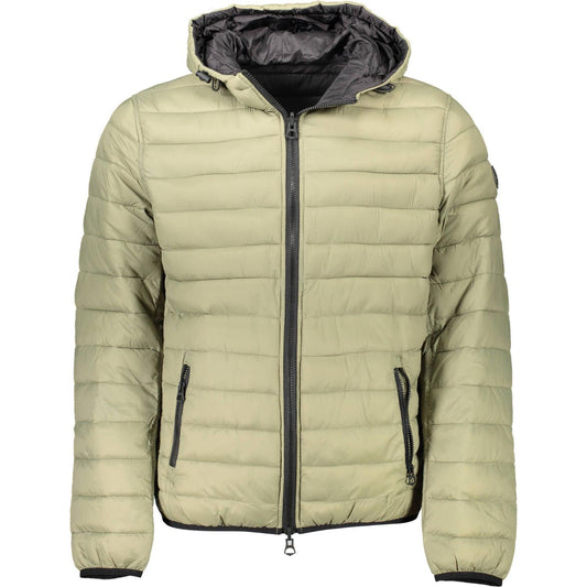 Reversible Hooded Jacket in Lush Green