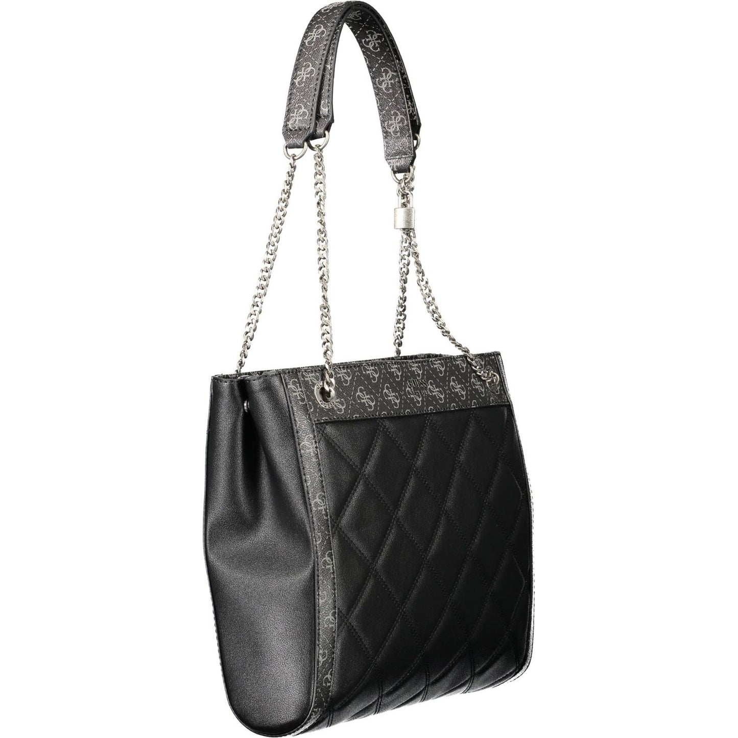 Elegant Black Multi-Compartment Handbag