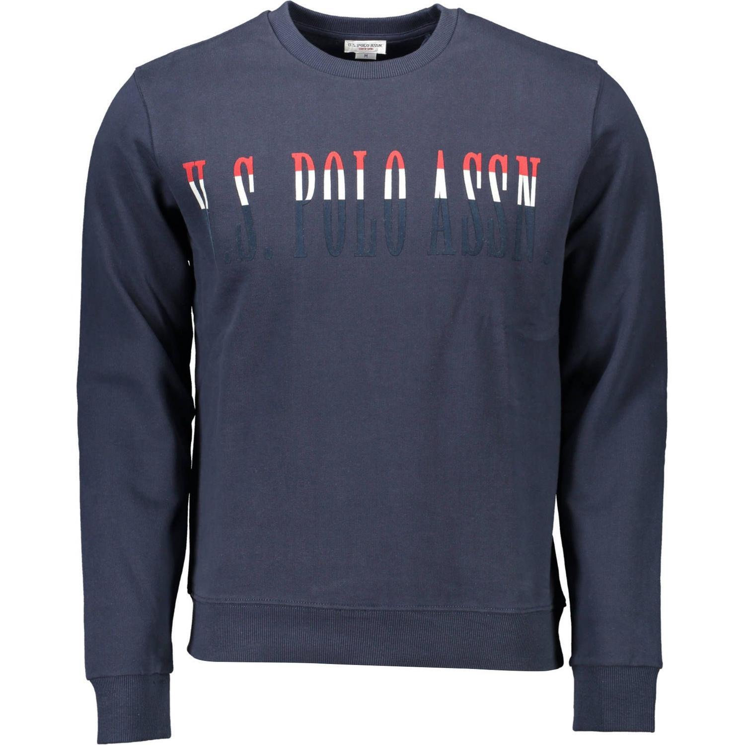 U.S. POLO ASSN. Blue Cotton Men Sweatshirt