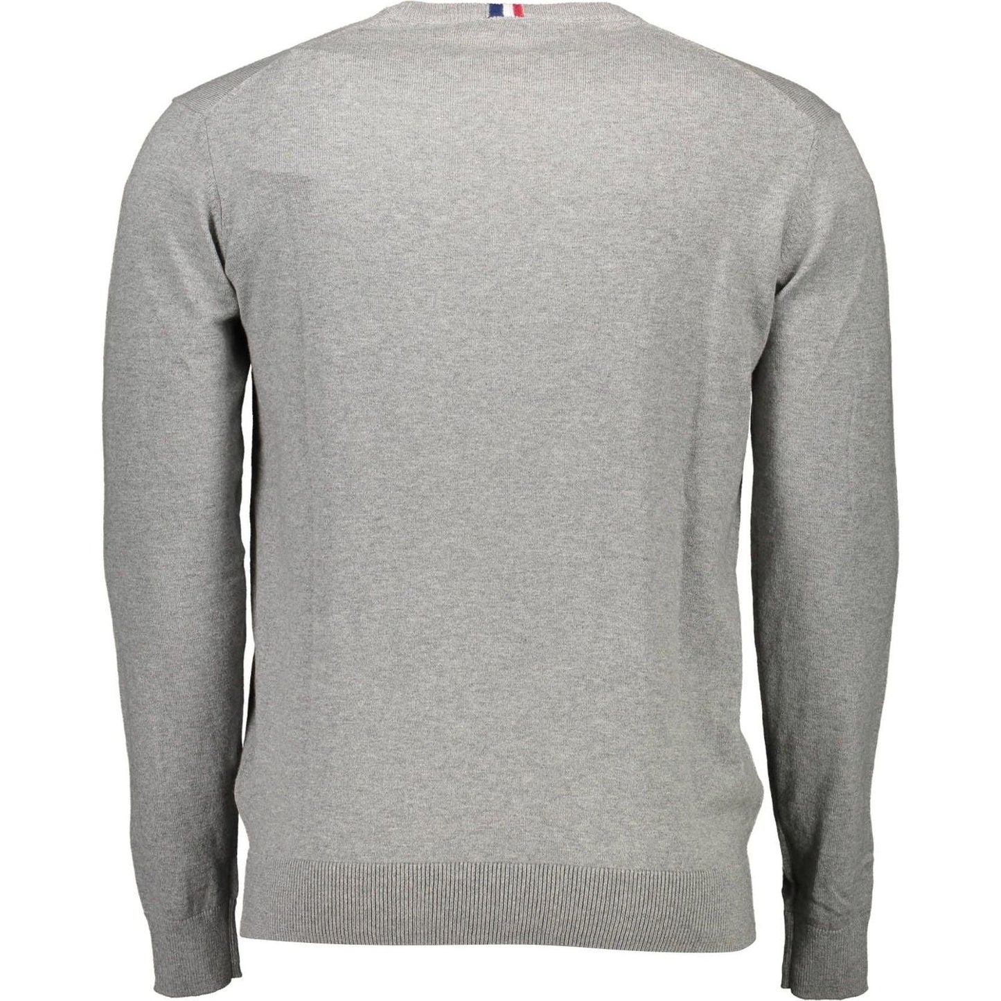 Elegant Gray Cotton-Cashmere Sweater for Men