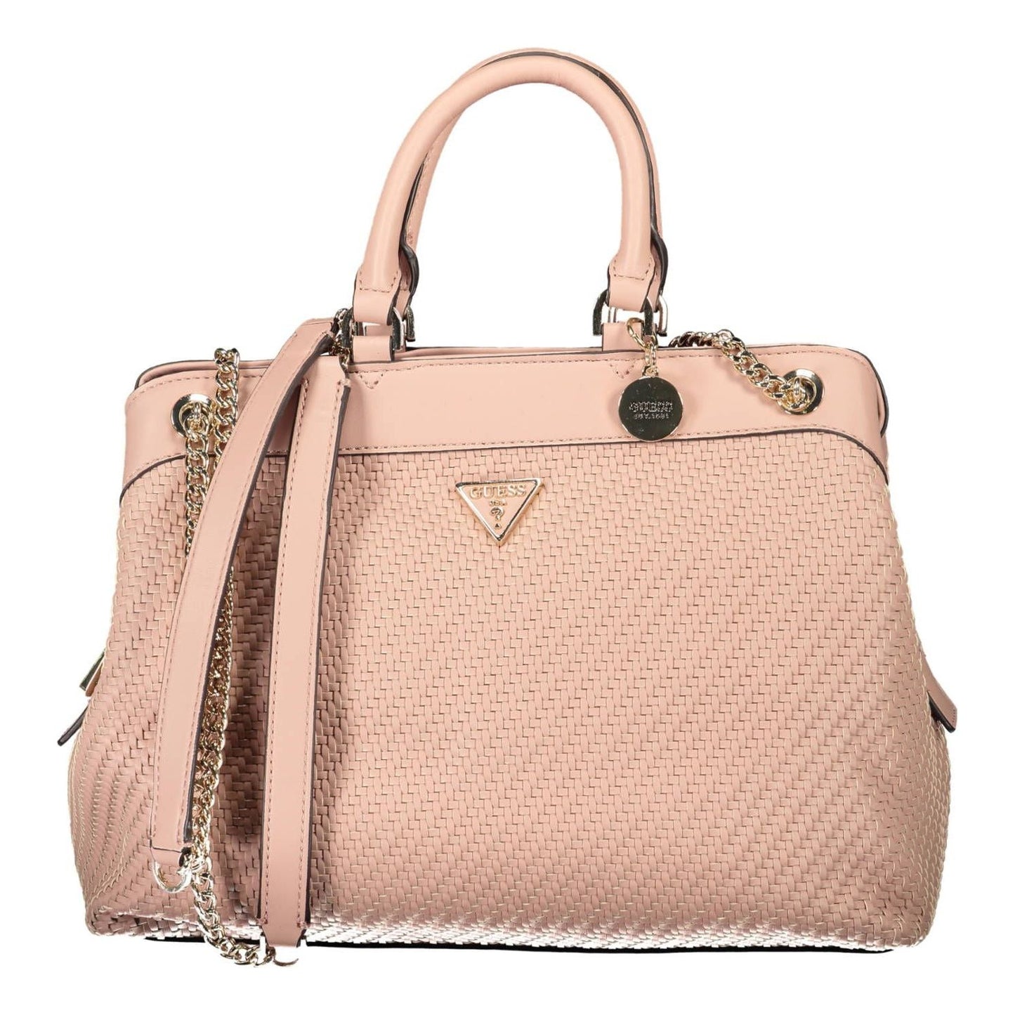 Chic Pink Chain-Handle Shoulder Bag