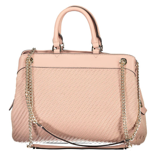 Guess Jeans Chic Pink Chain-Handle Shoulder Bag Guess Jeans