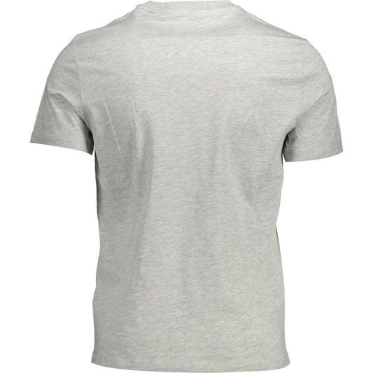 Chic Gray Slim Fit Organic Cotton Tee