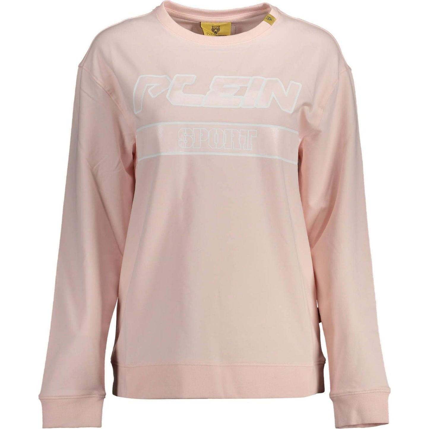 Chic Pink Contrast Detail Sweatshirt