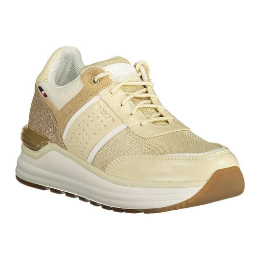 U.S. POLO ASSN. Beige ECO SUEDE Lace-up Sneakers U.S. POLO ASSN.