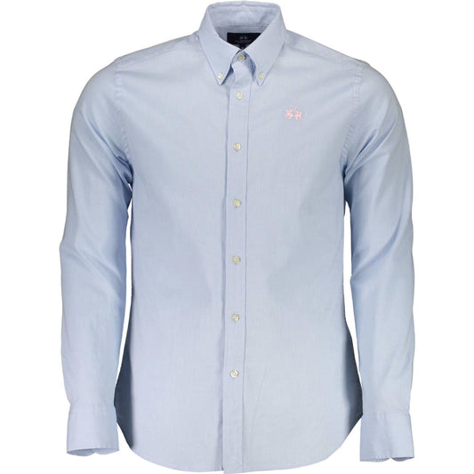 Elegant Light Blue Slim Fit Shirt