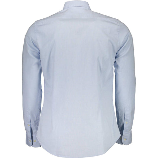 Elegant Light Blue Slim Fit Shirt