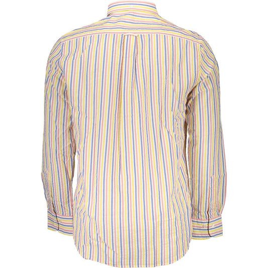 Gant Elegant White Long-Sleeved Button-Down Shirt Gant