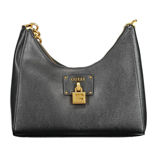 Chic Black Chain Handle Shoulder Bag