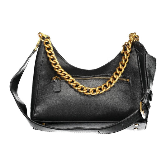 Chic Black Chain Handle Shoulder Bag