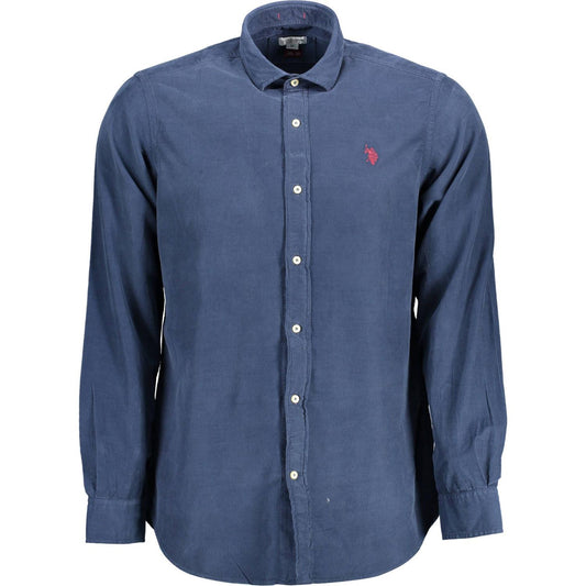 Sleek Slim Fit Long Sleeve Shirt with French Collar